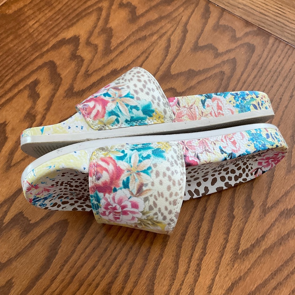 Johnny Was Wildflower Pool Slides, Women’s Sz 6M - Picture 4 of 10